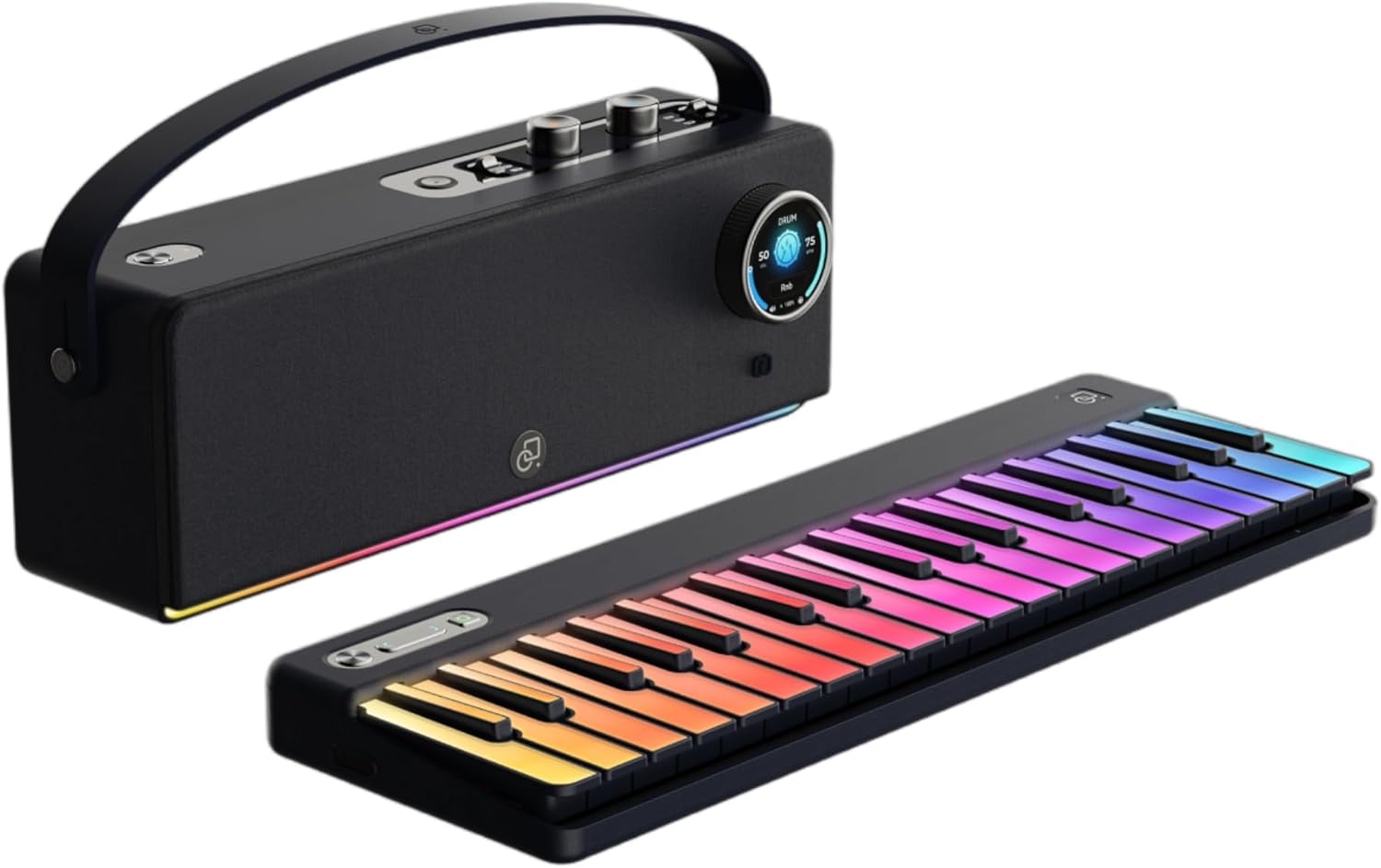 Smart Digital Piano Combo with 70W Wireless MIDI Synth Speaker,Portable Home Piano with Light-Up Keys for beginner,Built-in 128 Sounds & Drum Machine,Low-Latency Bluetooth,USB&NFC,White