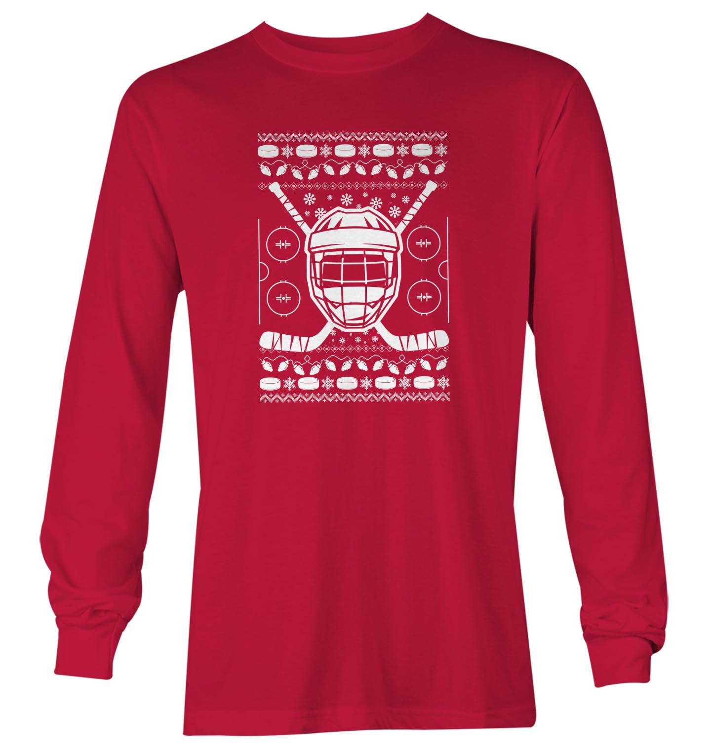 Haase Unlimited Hockey Helmet with Sticks - Ugly Xmas Youth T-Shirt