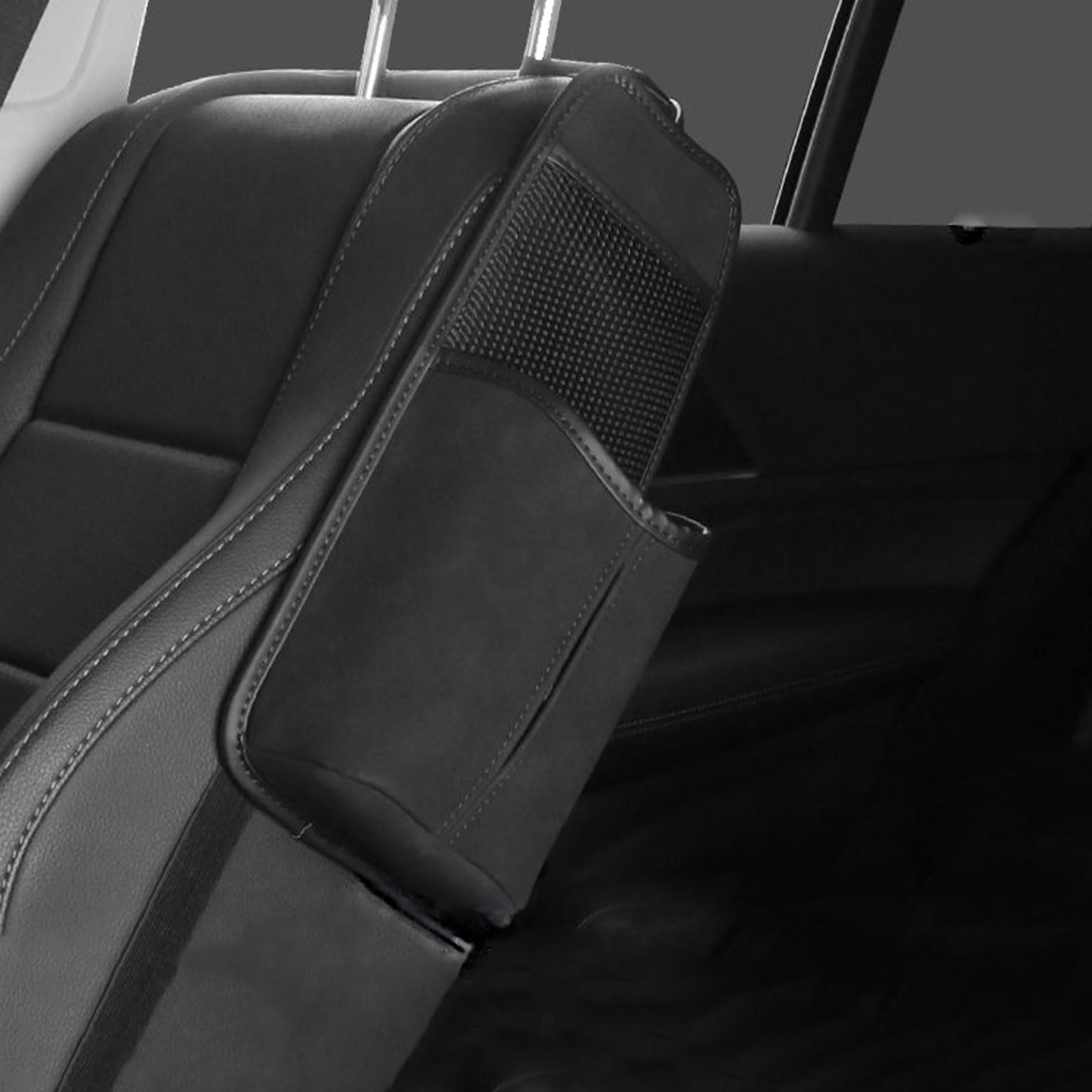 Car Organiser for Renault Kaptur 2016-2024, Car Seat Side Storage Bag Can Store Mobile Phone Water Cup and Tissue Paper,Black