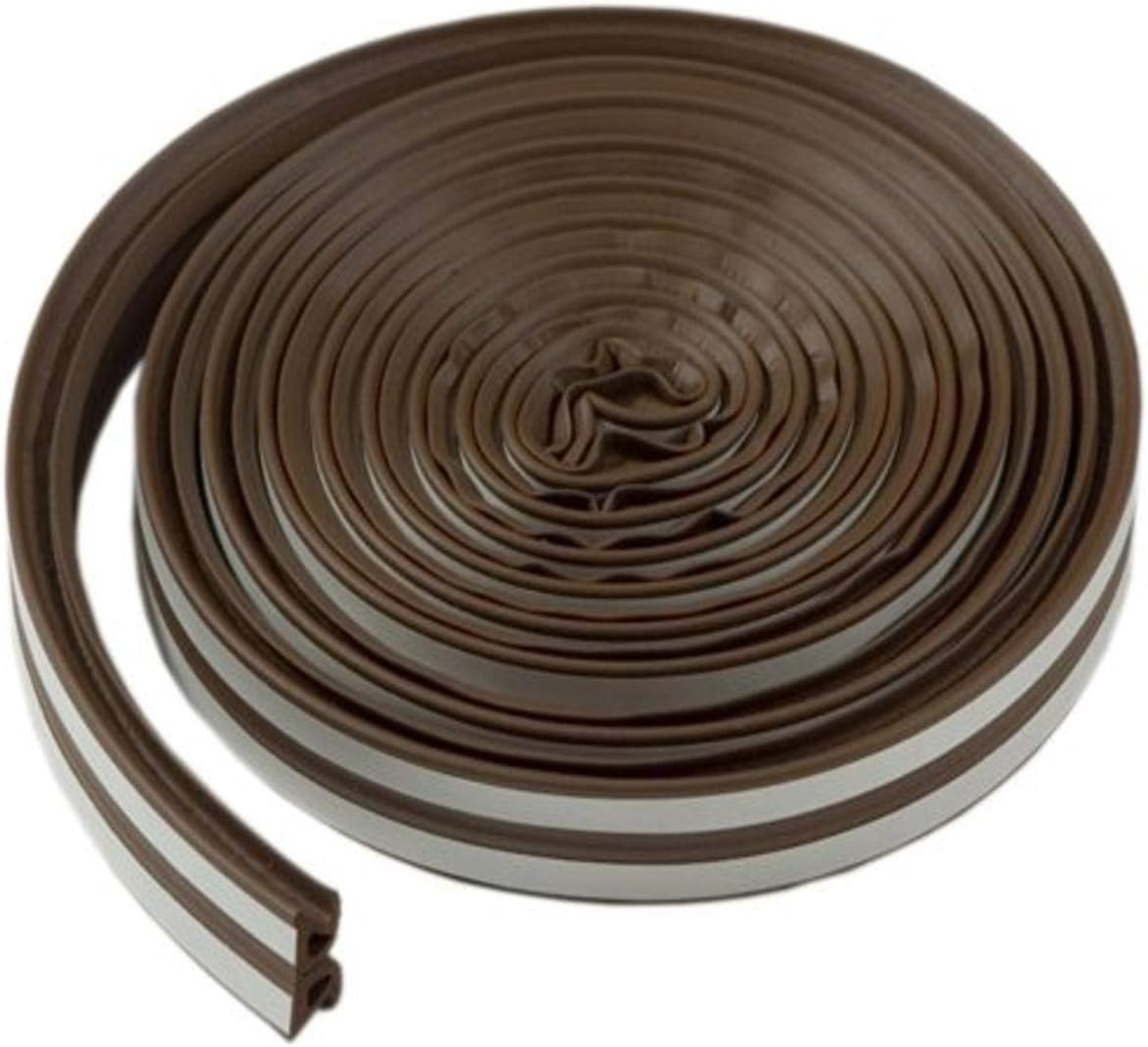 M-D Building Products 43848 All-Climate Thermalblend Weatherseal - Wave Profile, 17 Feet, Brown