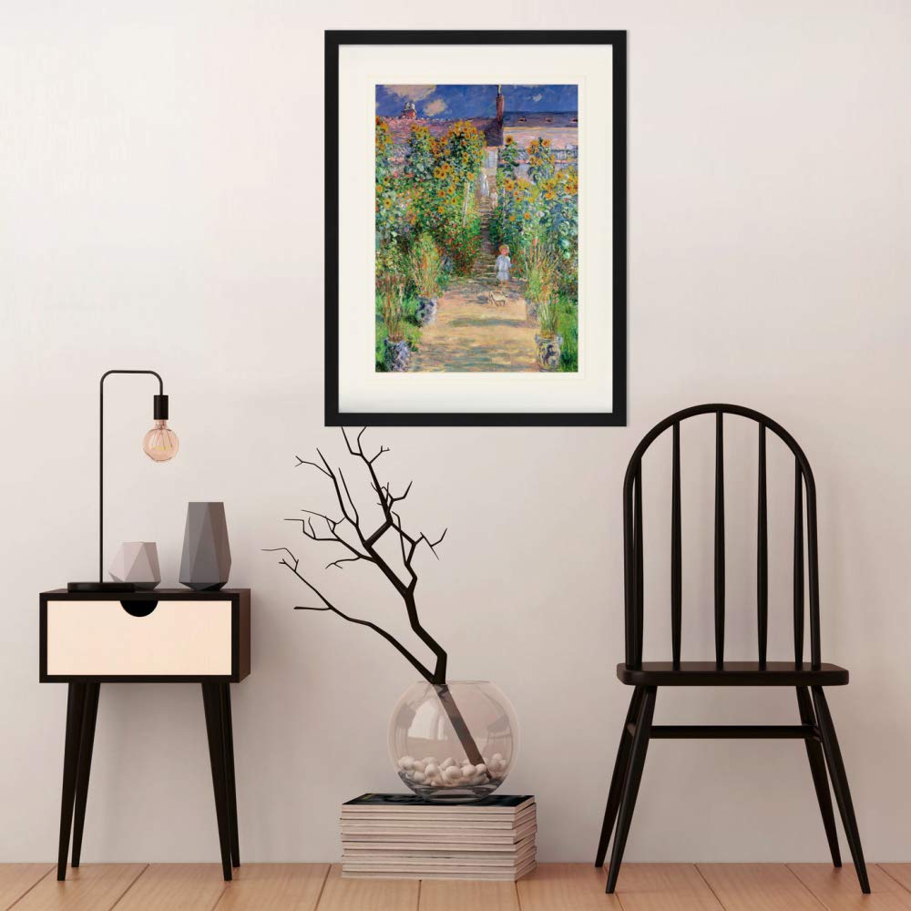 1art1 Claude Monet Leinwandbild „Der Garten Des Künstlers In Vétheuil, 1881“ – 50x40 Cm, Auf Keilrahmen
