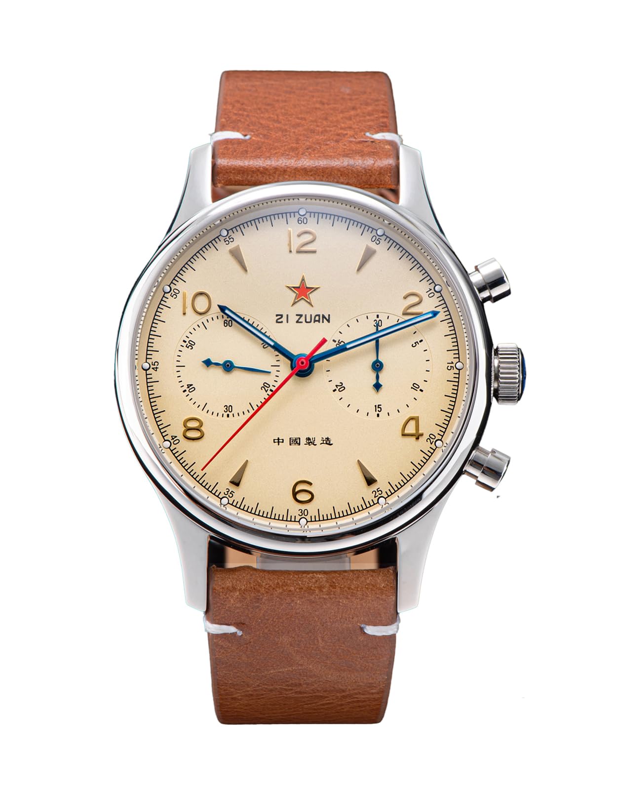 Seagull 1963 40 mm Saphirglas ST1901 Uhrwerk Herren-Chronograph 1963 SU1963RD40BN