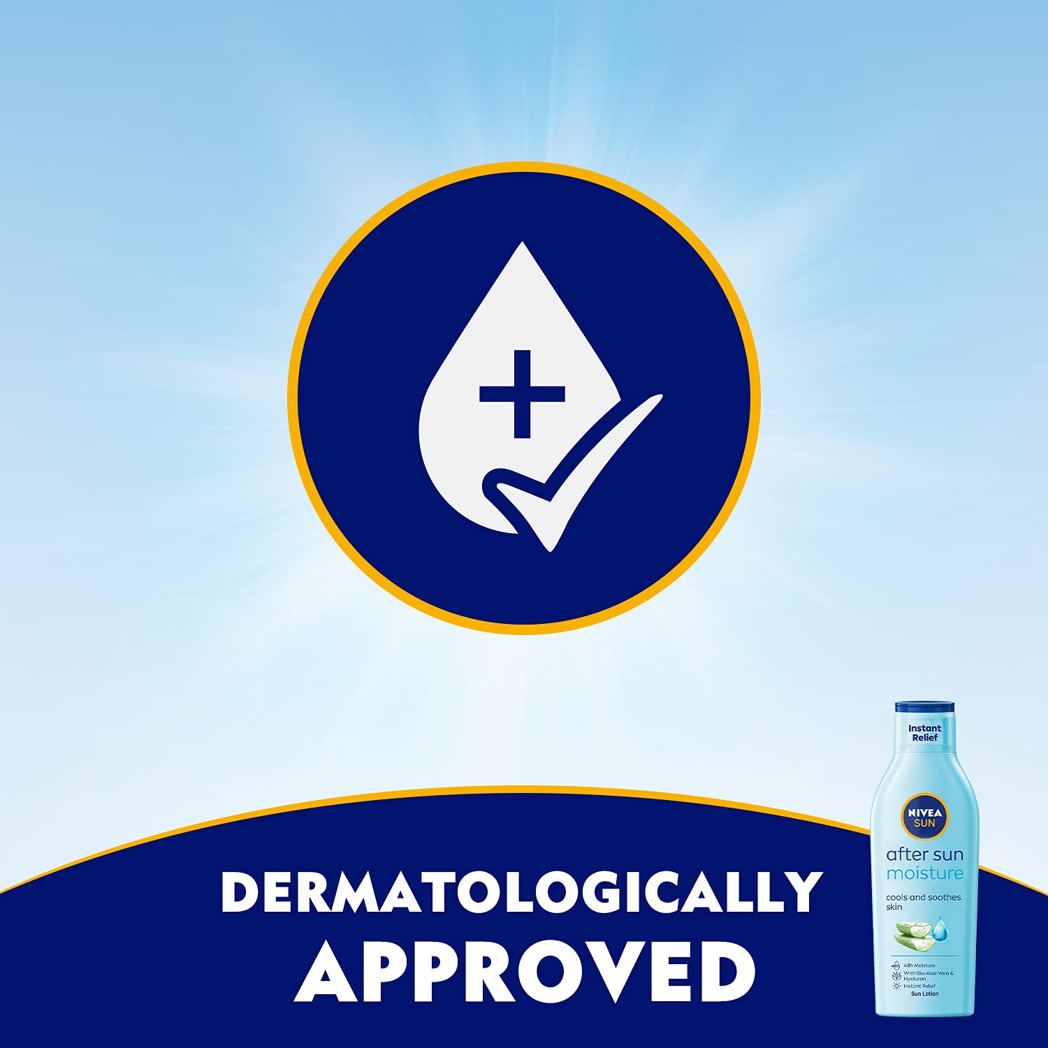 Nivea Sun Moisturising After Sun Lotion With Aloe Vera Silky Skin Feeling 200ml : Beauty & Personal Care