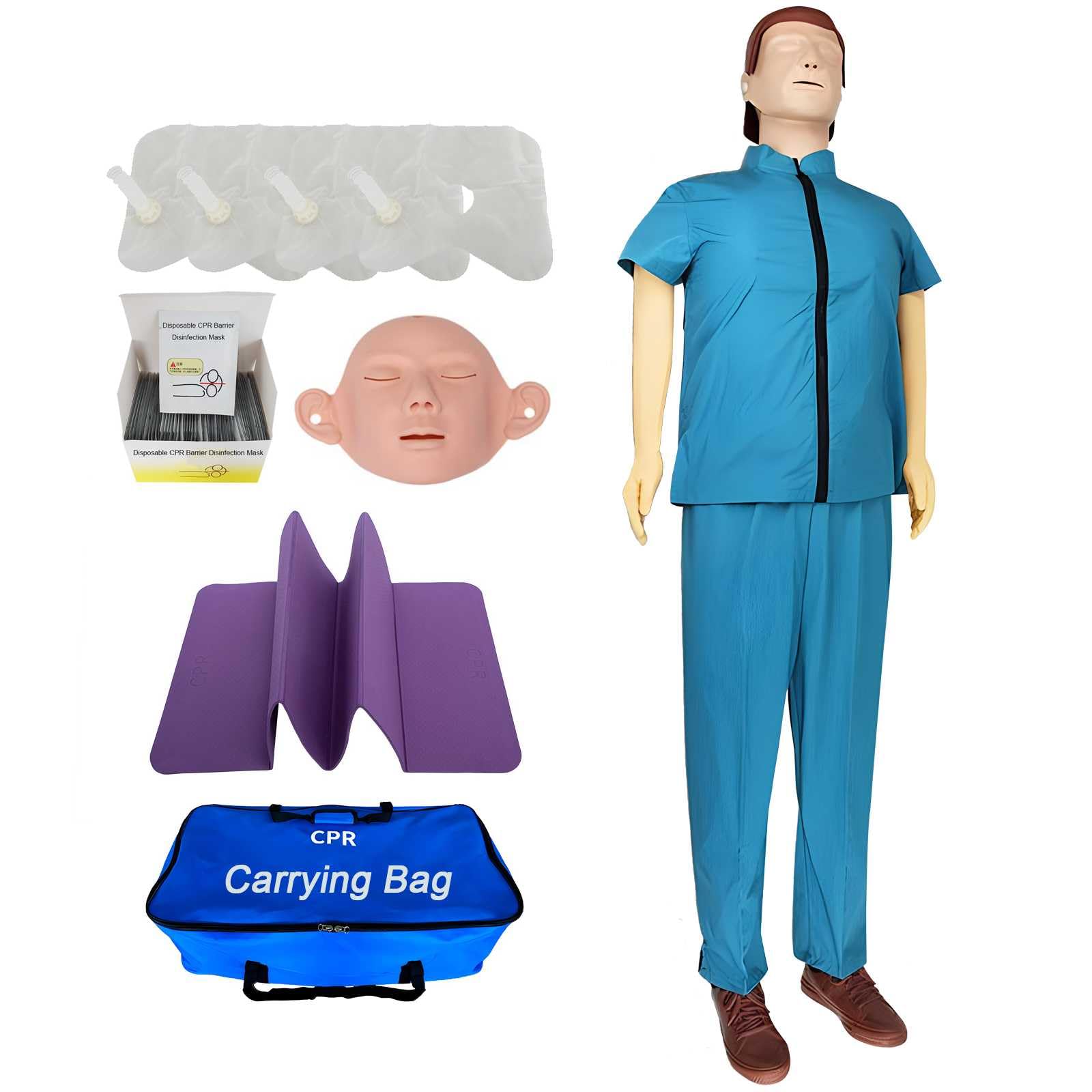 Poupée CPR AMITD mannequin secourisme réanimation poitrine 160 cm