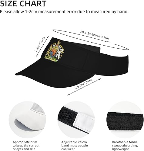 Miniatura 4 de UK England Royal Coat of Arms United Kingdom Cool Breathable Fashionable Eye Protection Sunshade Top Hat