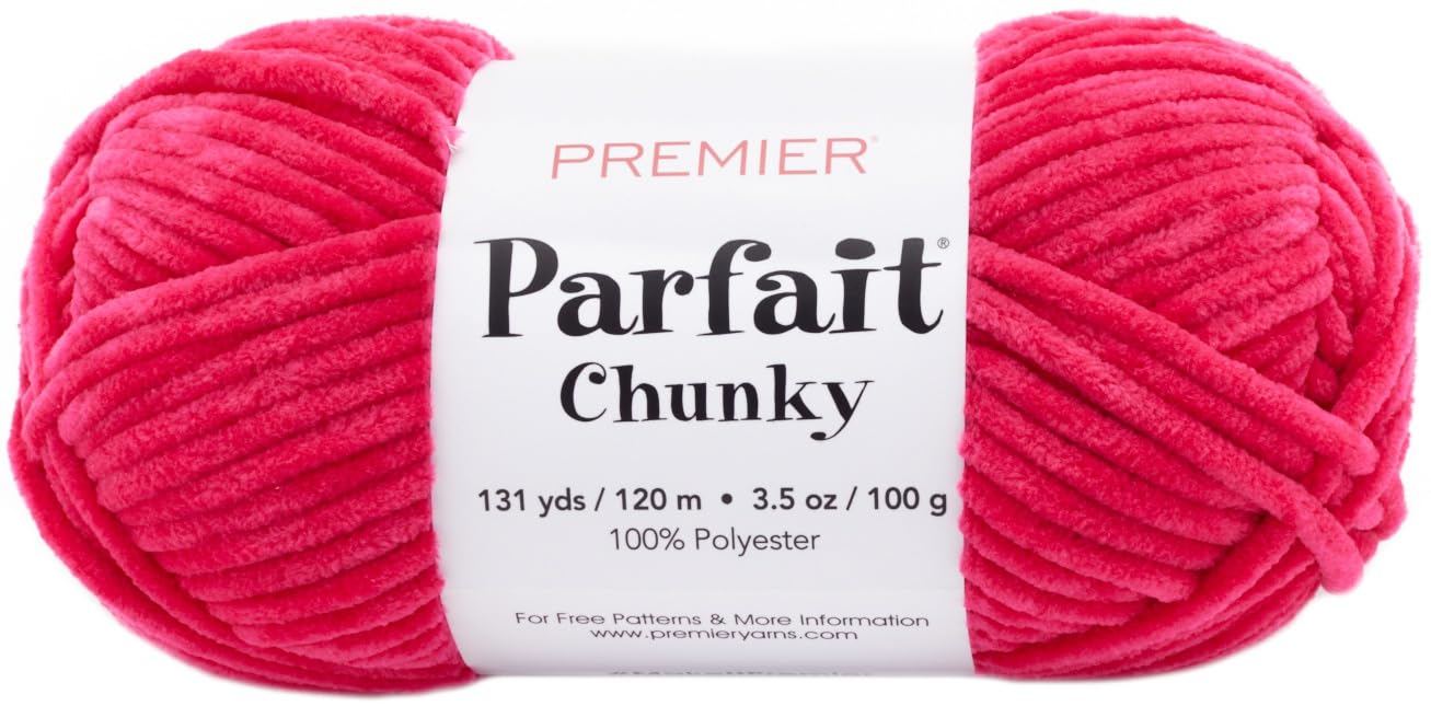 PREMIER YARNS Yarn Parfait Chunky PIN, Bright Pink