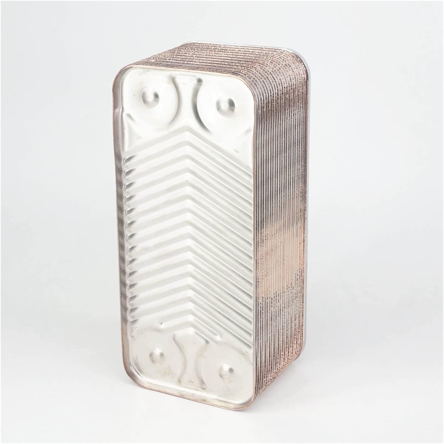 24 Plate Heat Exchanger Beer Wort Chiller Cooler SUS 304 Stainless Steel For Homebrew Cooling for Floor Heating(3l4 Inch BSPT)