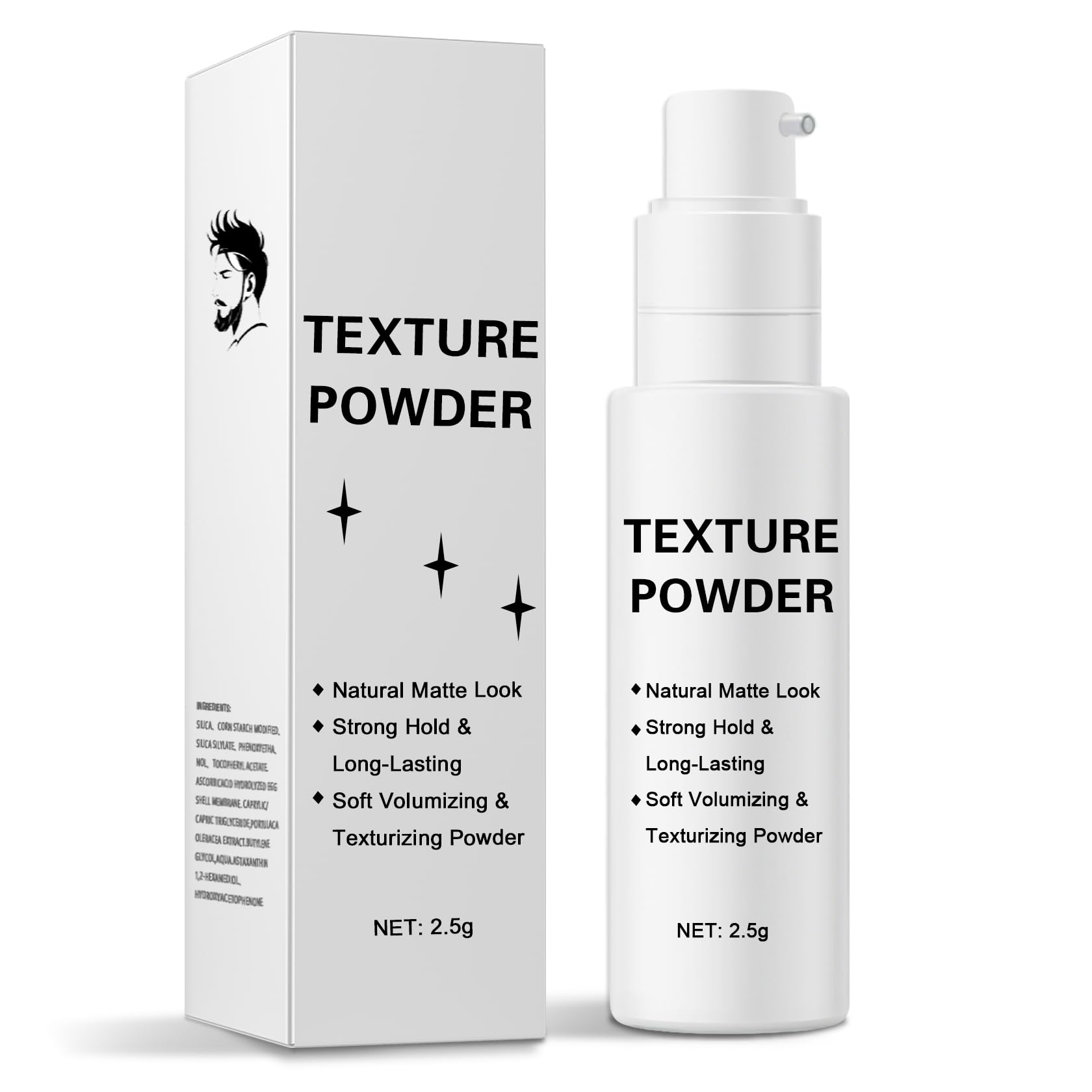 Hair Styling Powder for Men Women Lightweight Volumizing Hair Texture Powder Spray with Matte Finish polvo texturizador para