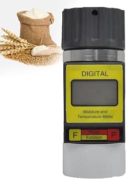 All-in-One Portable Grain Moisture Tester Digital Meter Display and LCD Screen for Coffee, Cocoa, and More - Ve-rsatile Humidity Meter for Optimal Grain Quality