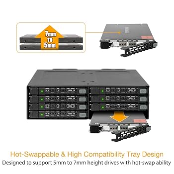 Amazon | ICYDOCK ToughArmor 2.5 インチ HDD x 8台 搭載 5