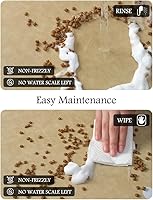 Vista 4 de Tapete de Alimentación para Mascotas - Tapete Absorbente para Perros para Cuencos de Comida y Agua - Sin Manchas Tapete de Secado Rápido