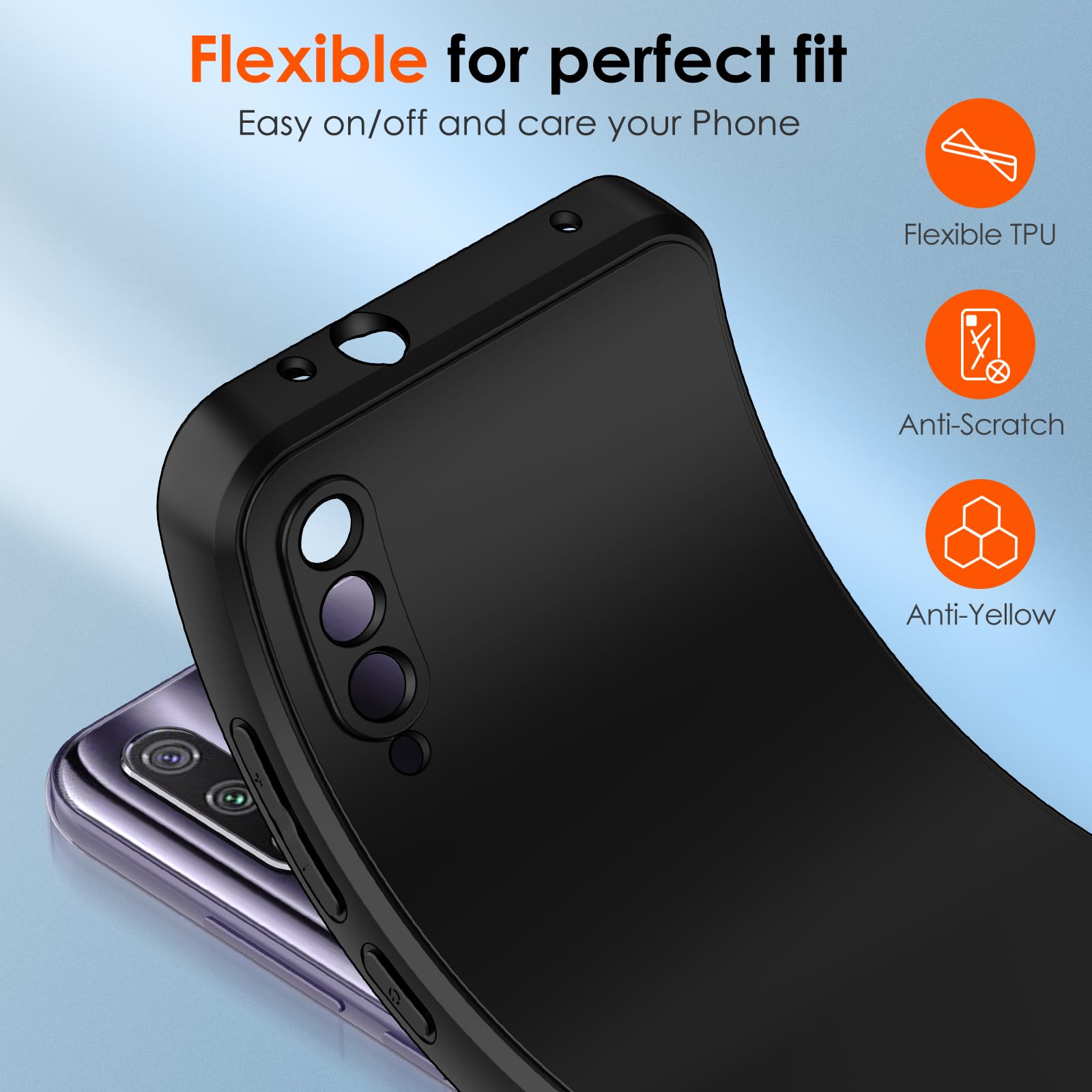 Stoßfeste Militär-Handyhülle Für Xiaomi Mi A3 – Schlankes TPU-Case Mit Karbon-Optik & 360°-Schutz