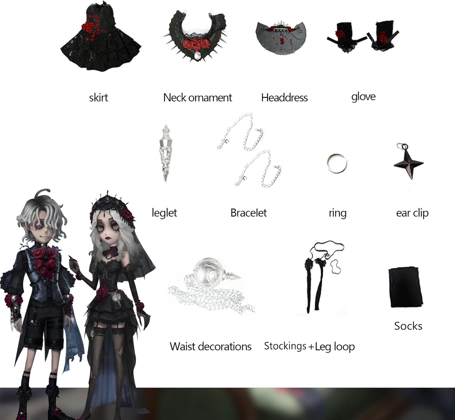 Psychologist Patient Cosplay Costume Deluxe Ada Mesmer Outfit Emil Uniform Full Set for Halloween