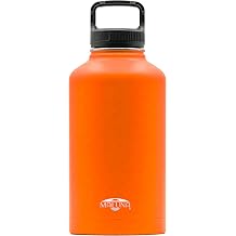 Maluna 64 oz Stainless Steel Bottle Large Capacity with Closed Cap & Carry Handle, Vacuum Insulated for Cold Drinks, Durable for Outdoor Adventures