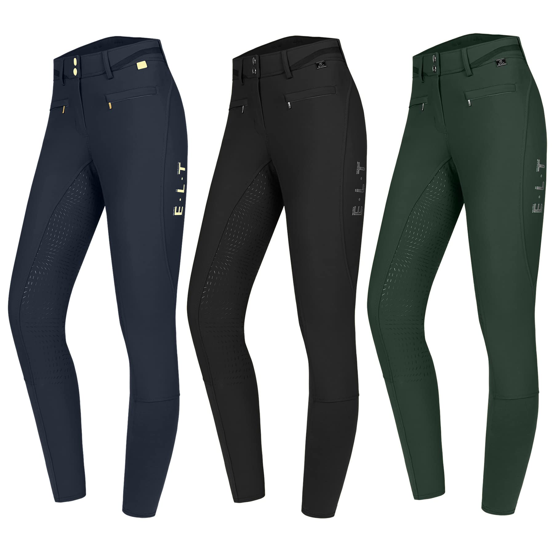 ELT Pantaloni da equitazione Maja Glam Curved a vita alta