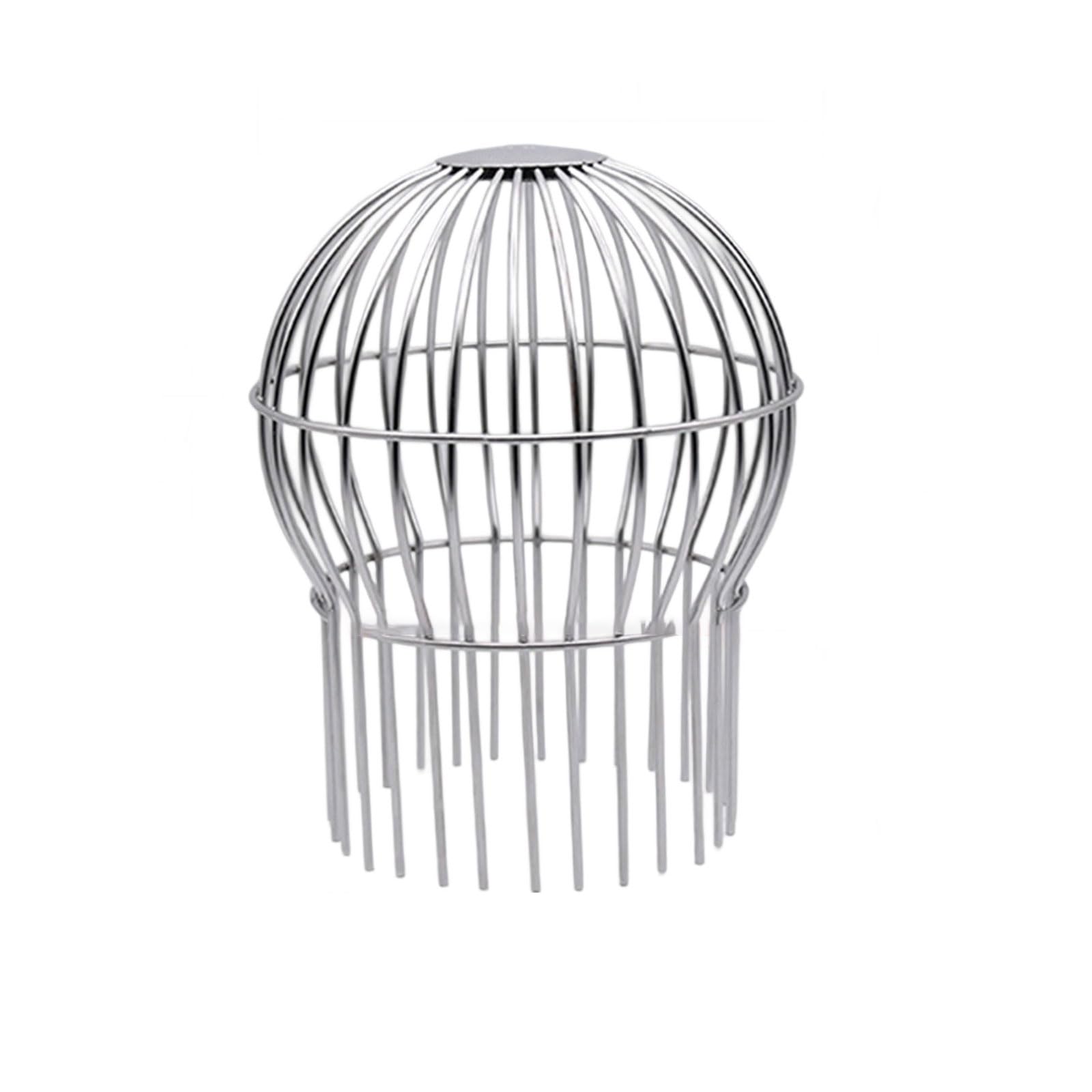 Upgraded Spherical Guards Drain Cover Steel Anti Clogging Design Drain Grate for Roof Balcony Easy Installation Upgraded Stainless Steel Spherical Cover