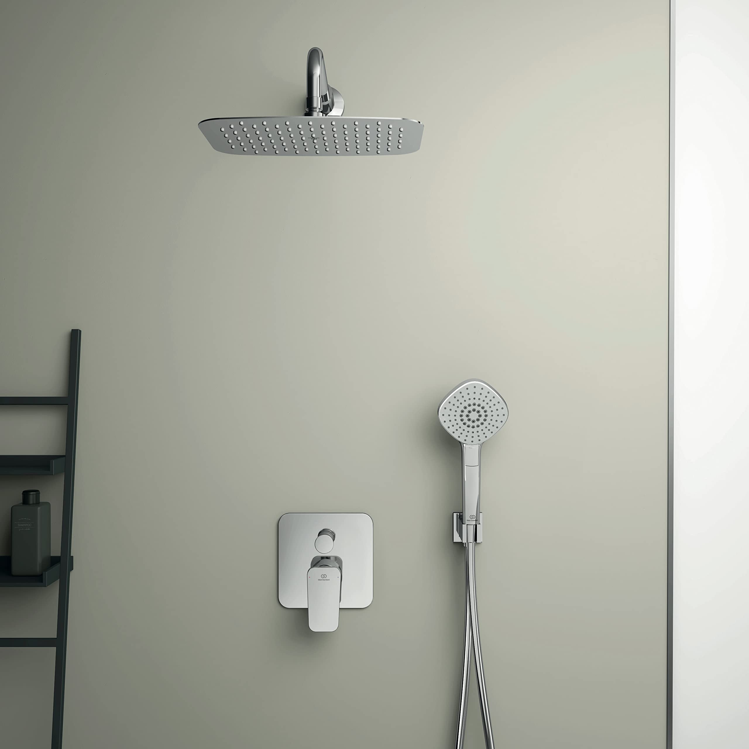 Ideal Standard - Ceraplan Kit doccia con raccordo erogatore, Cromato