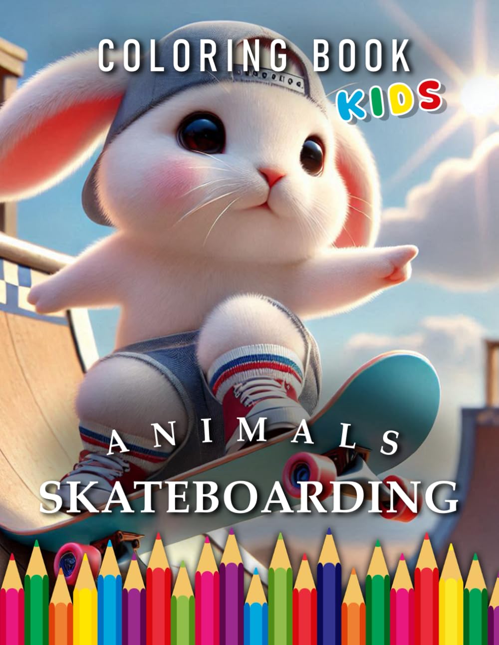 Animals skateboarding | Coloring Book Kids: For Children: The perfect Gift for Skateboard Fans (Kids | Coloring Books)