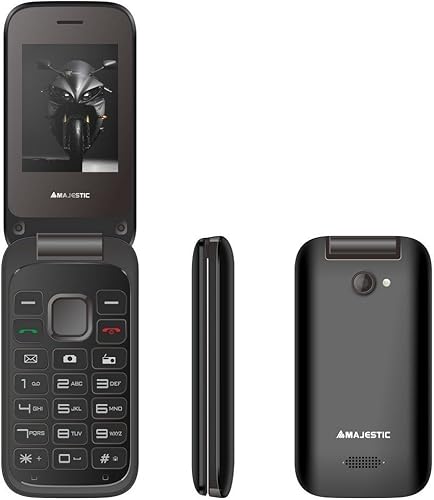 Majestic TLF LUCKY FLIP Telefono GSM dual SIM flip attivo  display 2 4   fotocamera  bluetooth  radio  lettura files multimediali  Nero