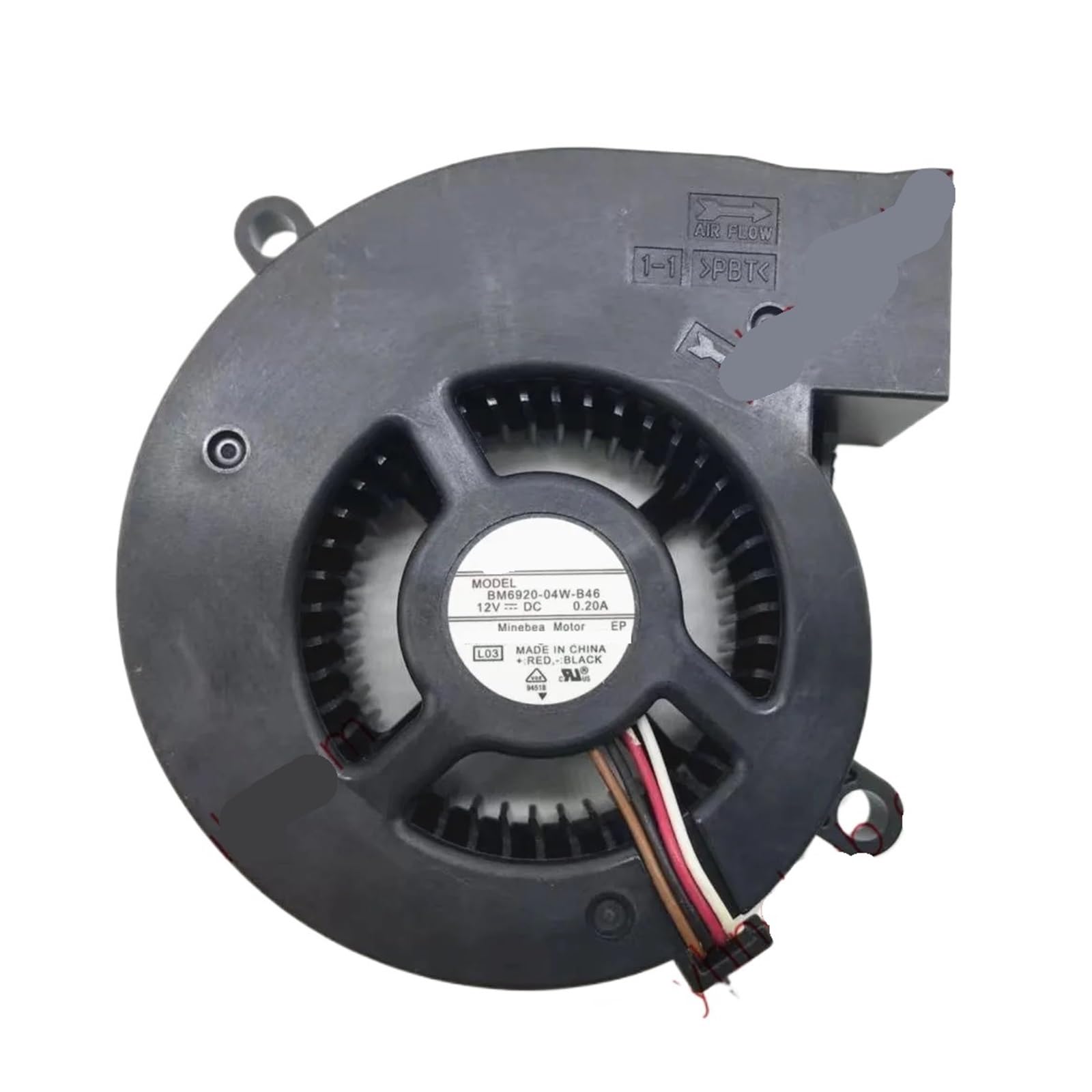 UITGVDQAT BM6920-04W-B46 DC 12V 0.20A 4-Wire Server Cooling Fan