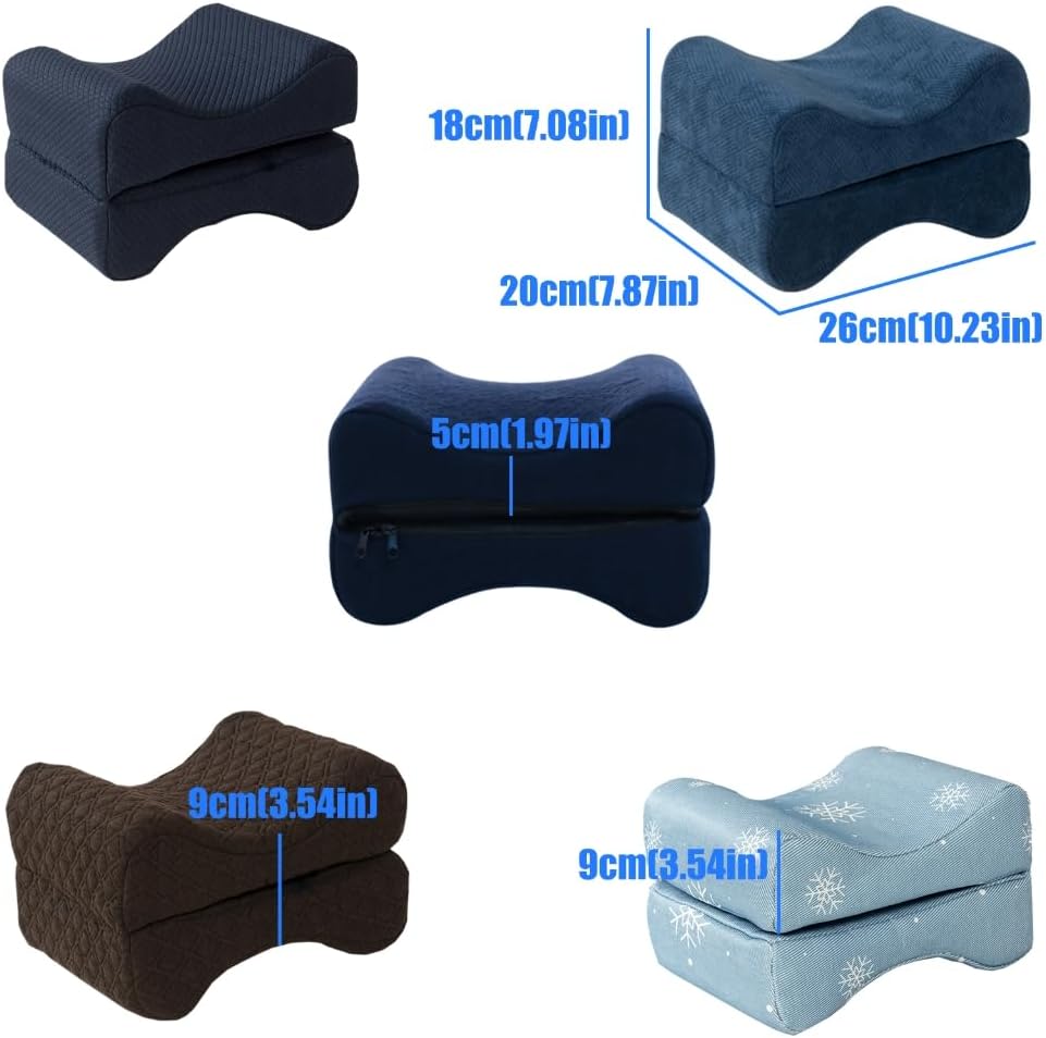 Double Purpose Leg Comfort Pillow Constructed from Skin Safe Polyester Fiber Fabric