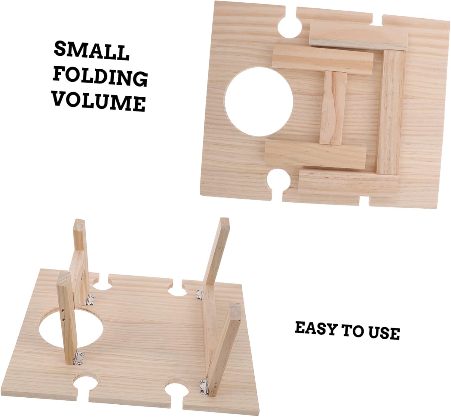 Wooden Foldable Wine Table Portable Picnic Table for Outdoor Parties Camping Festivals Convenient Travel Accessory for Wine