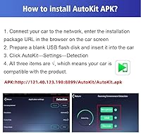 Vista 6 de CarlinKit Adaptador USB inalámbrico CarPlay solo compatible con radios de coche Android. solo para la versión de Android 4.4.2 o superior. APK debe
