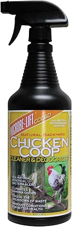 Microbe-Lift Chicken Coop Cleaner & Deodorizer – 32 oz – Natural Cleaner & Deodorizer for Chicken Waste, Bedding & Surfaces – Helps Maintain a Clean Poultry Space