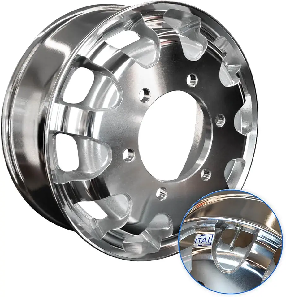 Roda de Alumínio GT1 para Caminhão, Aro 17,5 x 6, 6 Furos - Italspeed