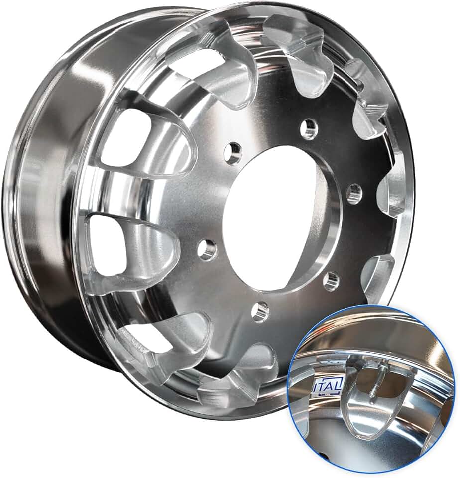 Roda de Alumínio GT1 para Caminhão, Aro 17,5 x 6, 6 Furos - Italspeed