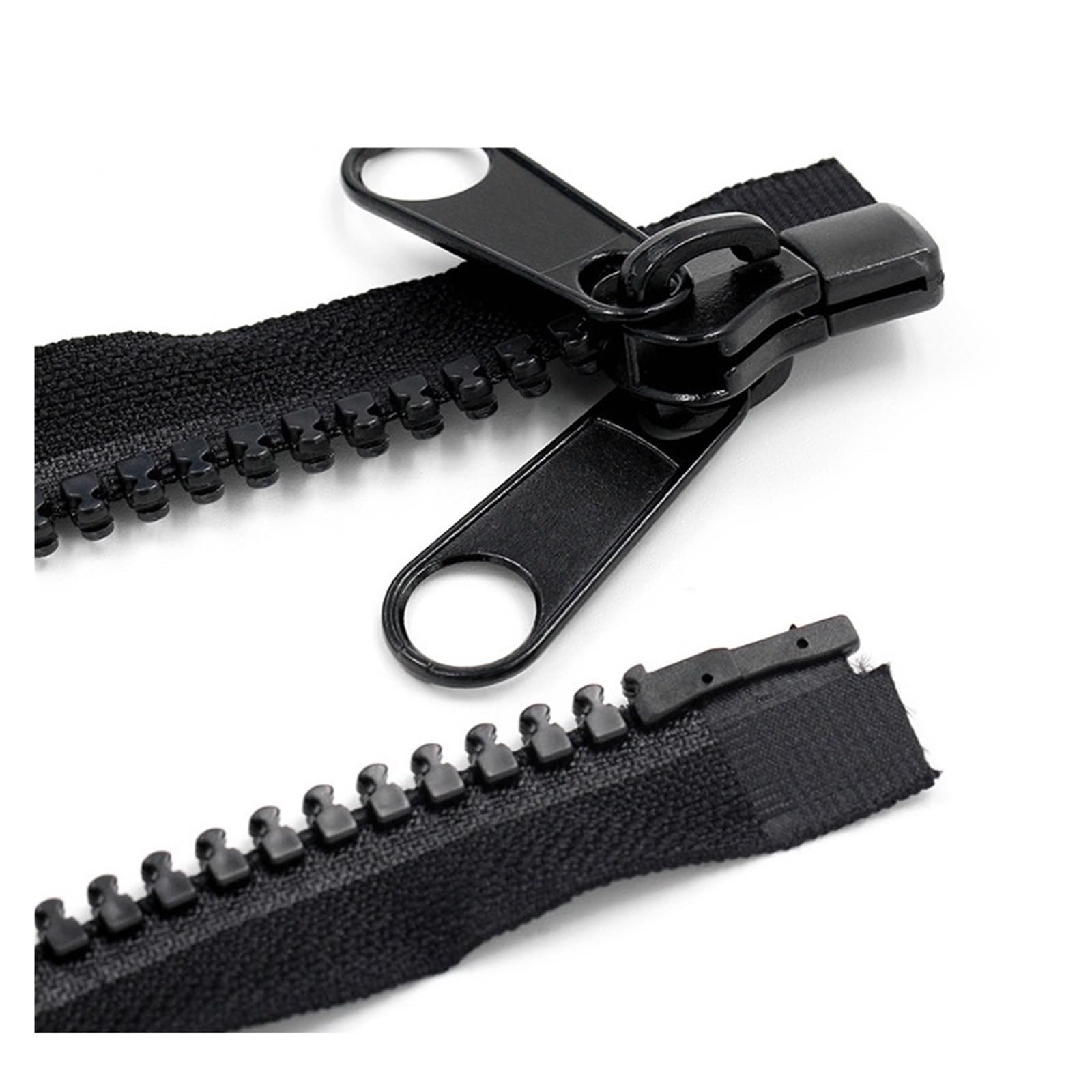 Cremalleras de Metal, Cremalleras, Cremallera Deslizante Doble Cara Extremo Abierto for Sacos Dormir Tienda campaña Accesorios Costura con Cremallera(90CM NO.10)(300CM NO.10)