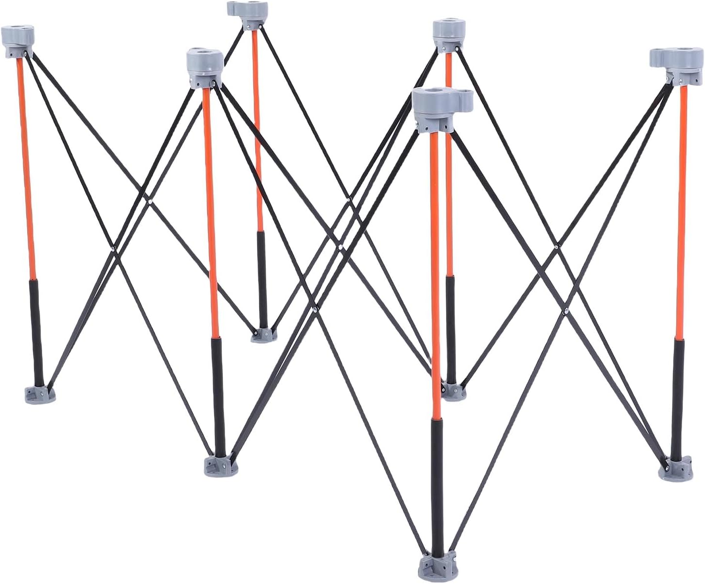 AUNMAS Portable Folding Workstand, Heavy Duty Collapsible Workbench with 600KG Weight Capacity, No Assembly with Carry Strap, for Garage Workshop Outdoor Construction