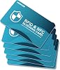 NEW RFID Blocking Card, 2 Pack Fuss Protection for Entire Wallet Shield, Credit Card Protector NFC Bank Debit Blocker, Identity Theft Prevention for Passport Travel Security 2, Blue, Blue, 6