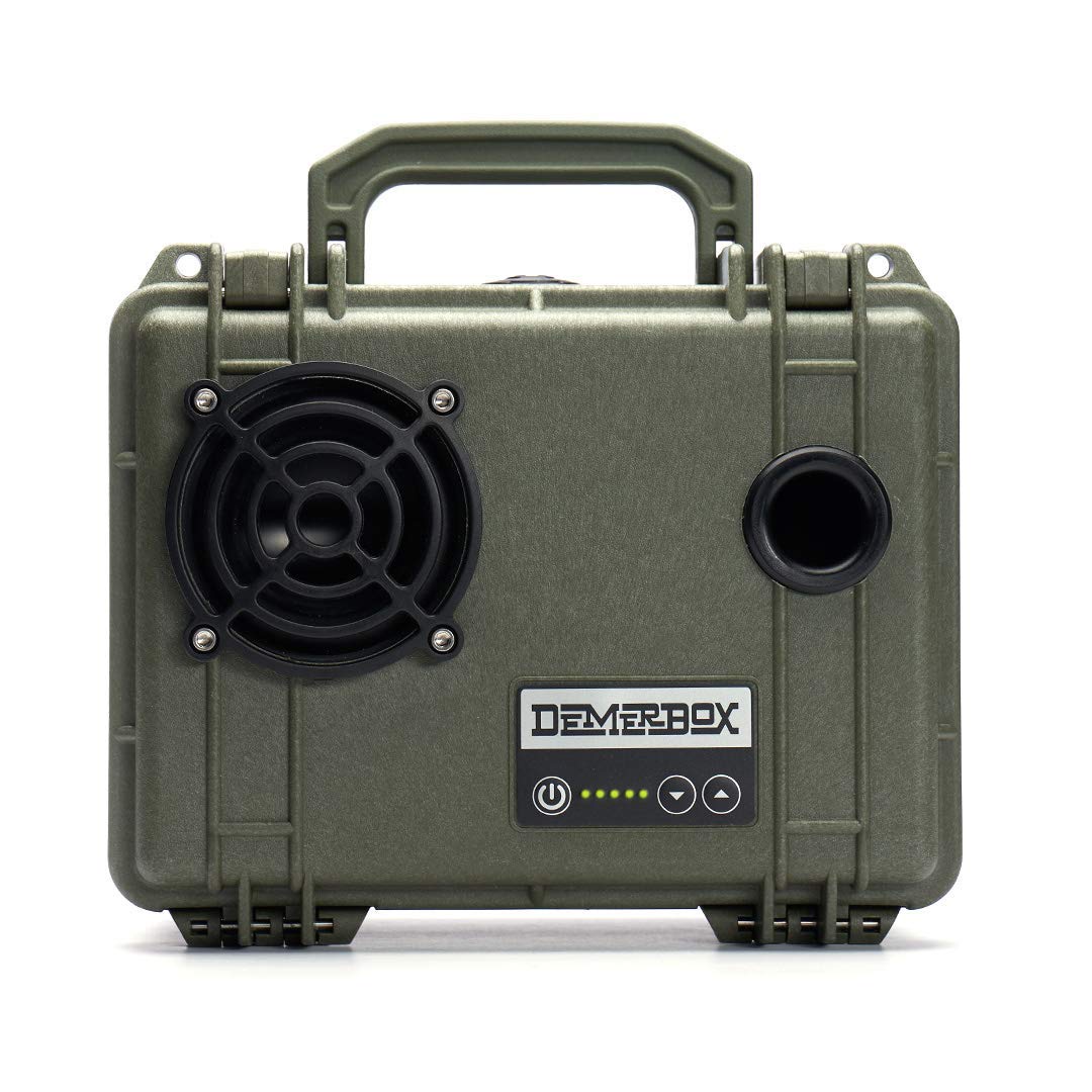 DemerBoxWaterproof, Portable, and Rugged Outdoor Bluetooth Speakers. Loud Sound, 40+ hr Battery Life, Dry Box + USB Charging, Multi-Pairing Party Mode. Built to Last + Fully Serviceable (Green DB1)