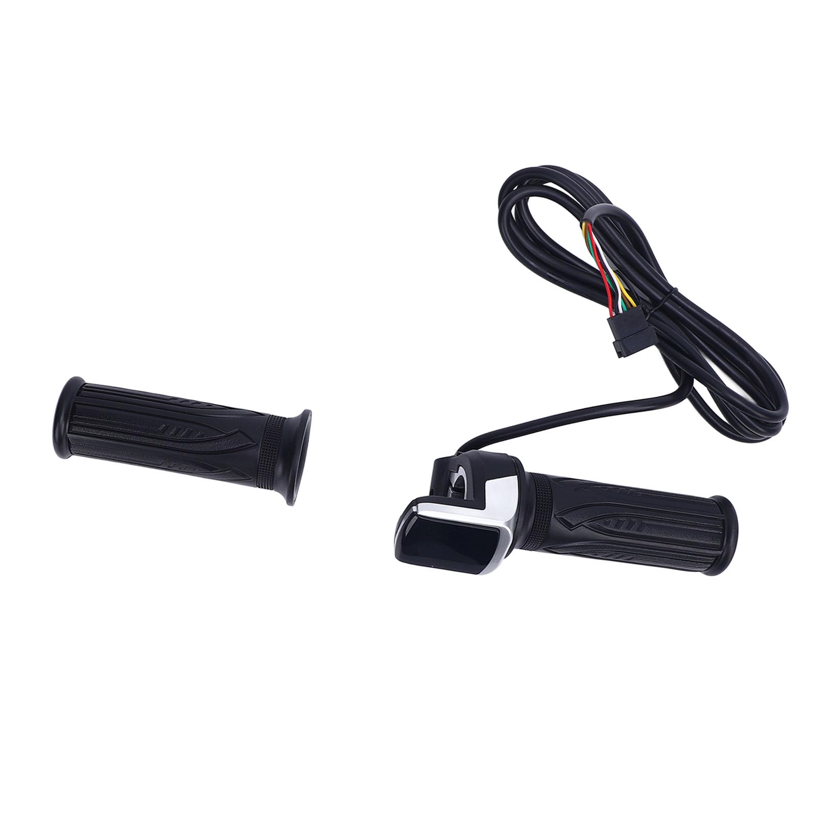 Poignée d'accélérateur pour vélo électrique 36 V avec Affichage de la Batterie Contrôle de Vitesse Sensible Performance Stable Ajustement Universel pour Guidon de 22,2 mm