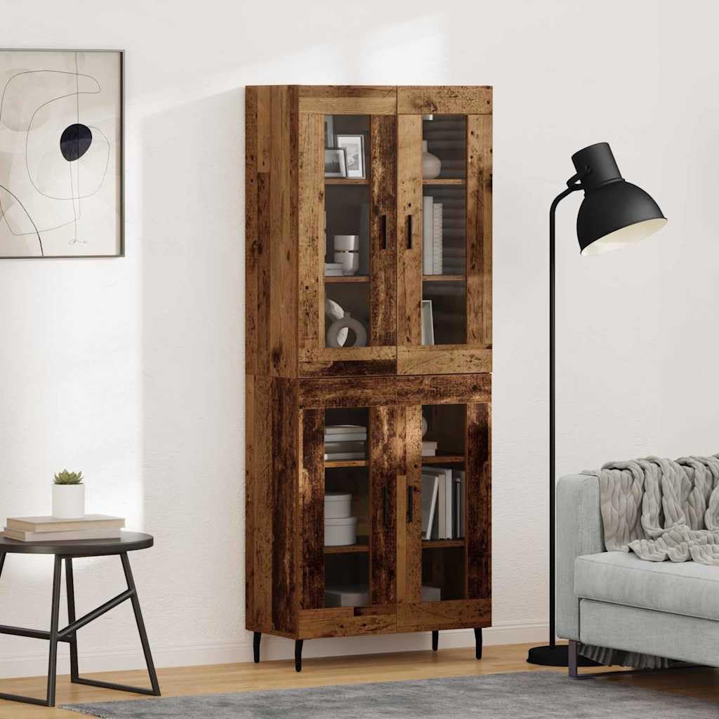 SYDE Buffet haut 2 unités en bois 69,5 x 34 x 180 cm