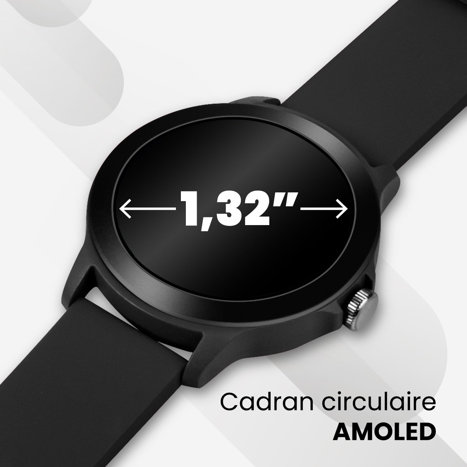 SPC SMARTEE Duo Vivo 2 - Montre connectée AMOLED 1,32", IP68 | 2 bracelets, appels connectivité Bluetooth, autonomie 8 jours, 100 modes sportifs et suivi via l'application SPC SMART YOU