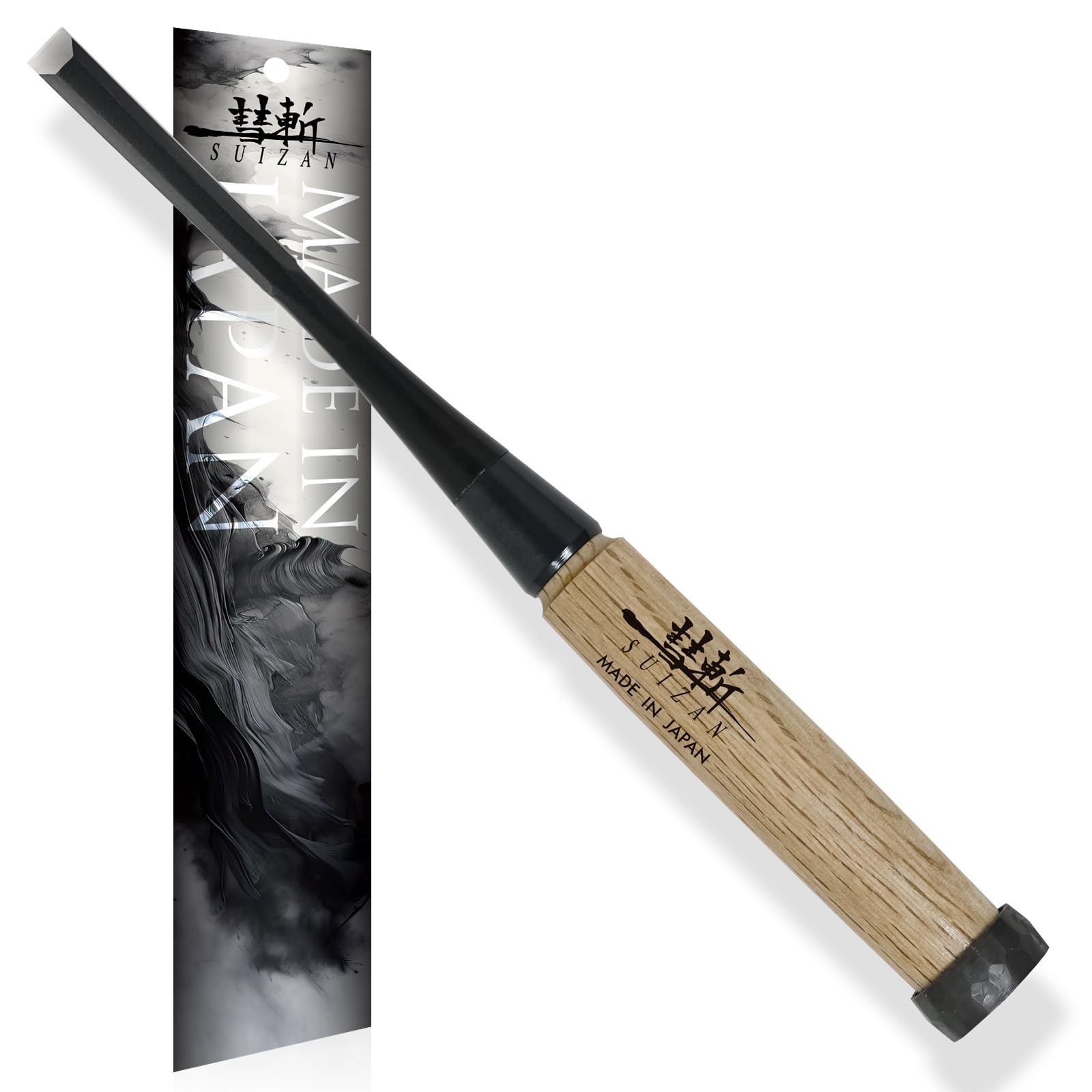 SUIZAN Cincel Japonés para Madera 9 mm – Oire Nomi Profesional, Herramientas de Carpintería