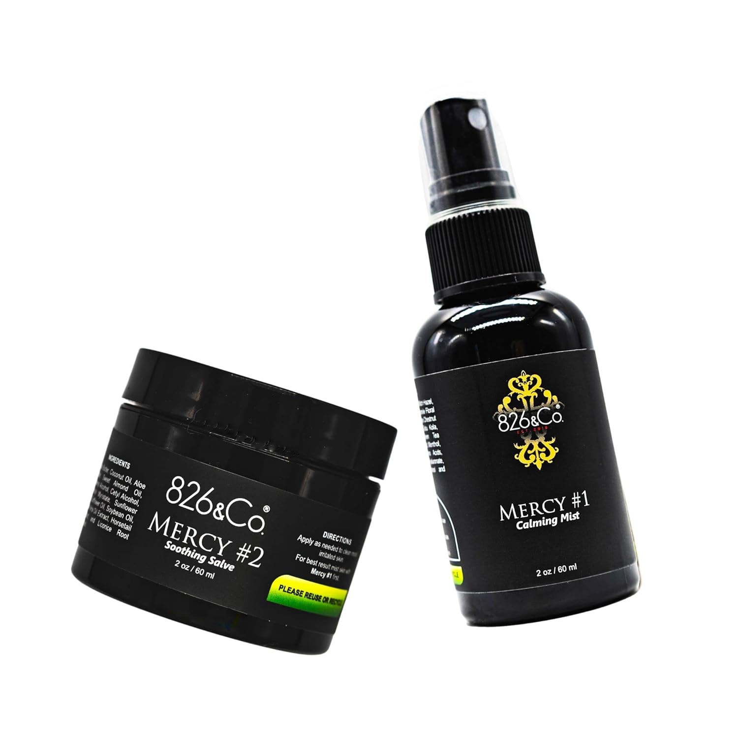 826 & Co. MERCY SKIN SOOTHING SALVE & SPRAY for face, body