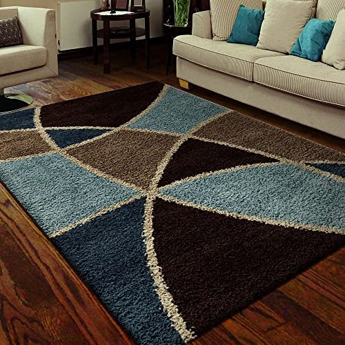 Image of Modern Quality Carpet /Trending Design Hand Woven Fluffy Rug /Mats for Bedroom /Dinning Hall /Living Room 2-inch Thick [Size 5x7 feet]