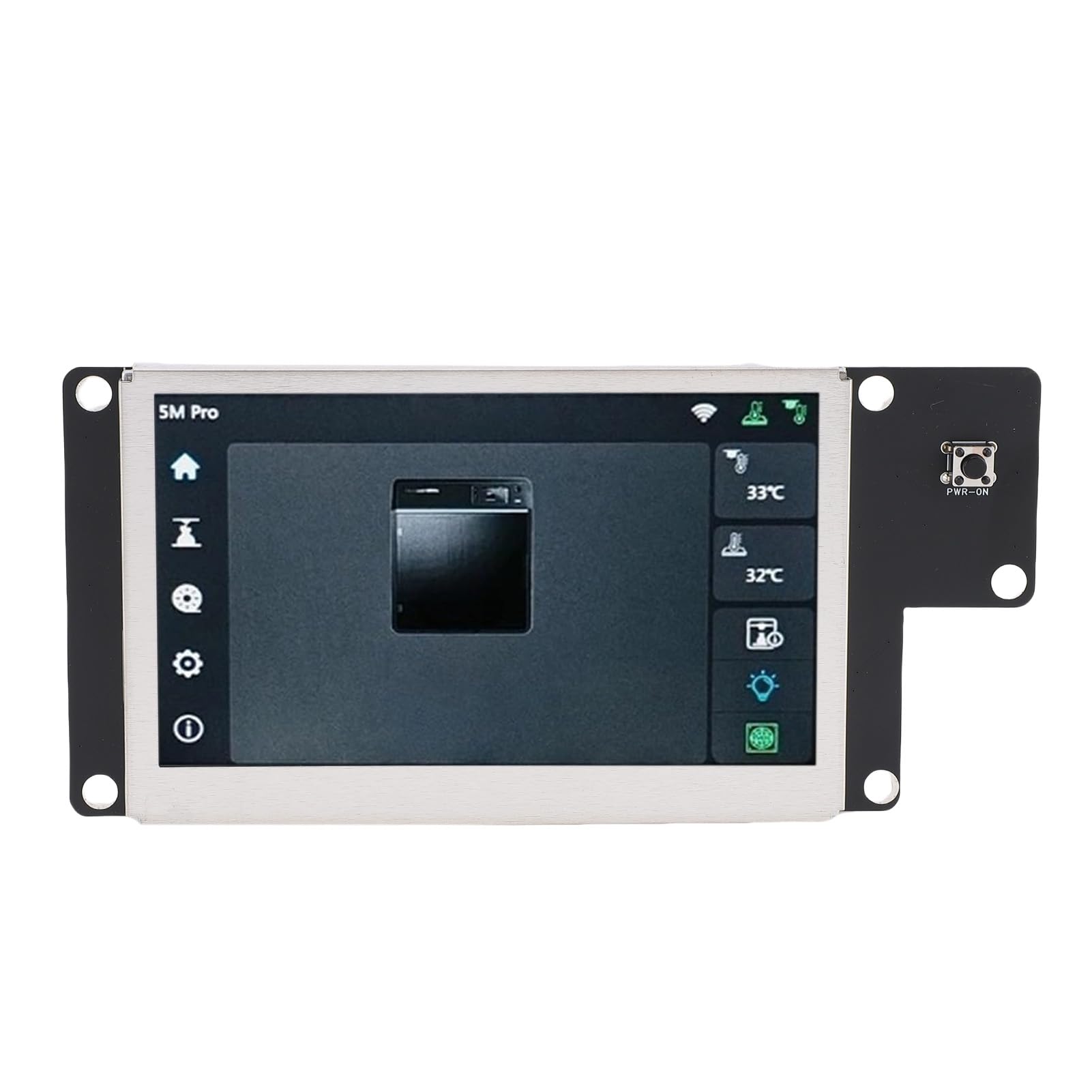 Hyuduo 3D-Drucker-Touchscreen-Baugruppe Als Ersatz für Adventure 5M Pro 4,3-Zoll-LCD-Display mit Kratzfestem, Klarem Bildschirm