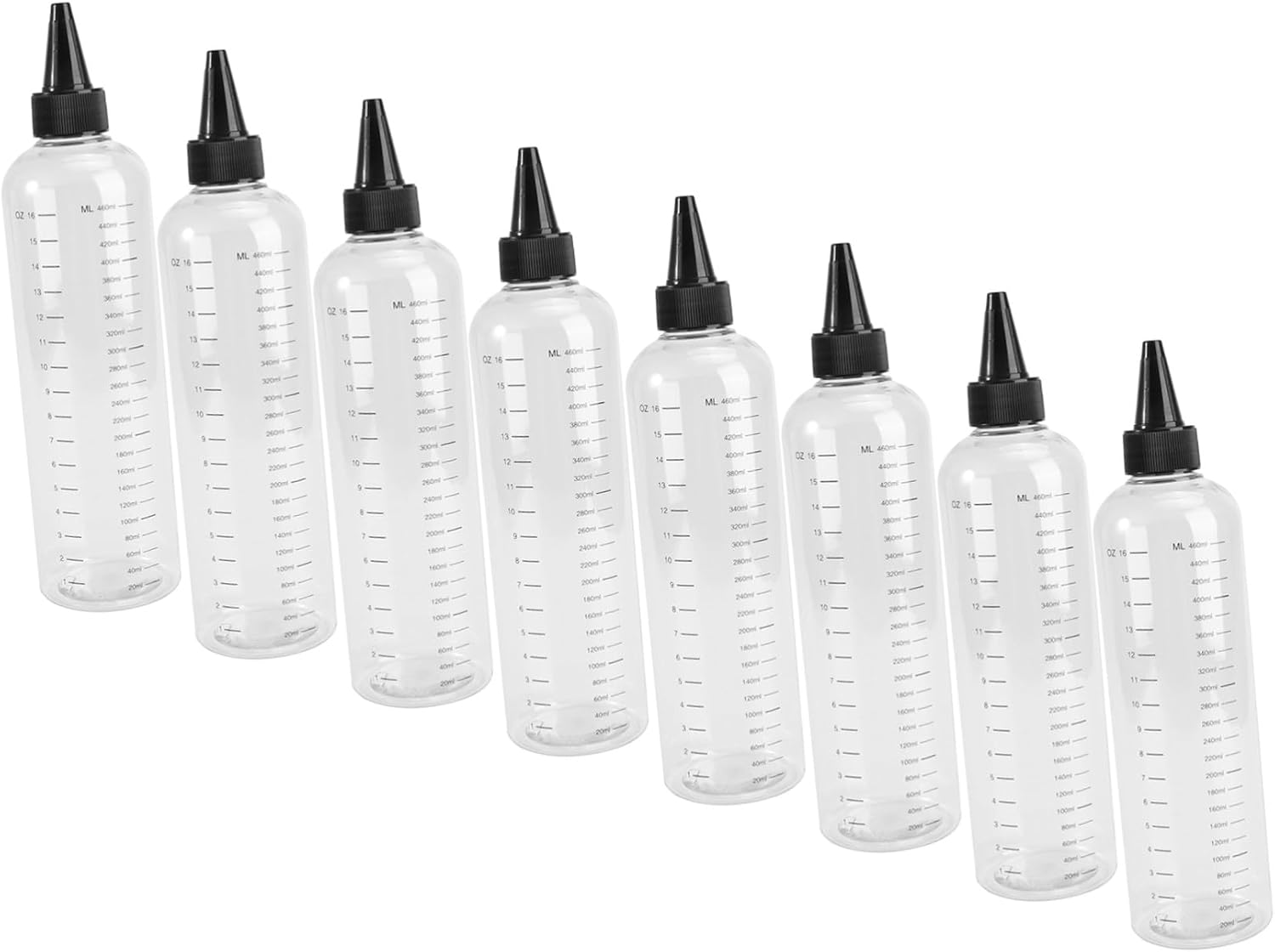 VICASKY 8pcs Oz Pet Squeeze Bottle with Measurement Markings
