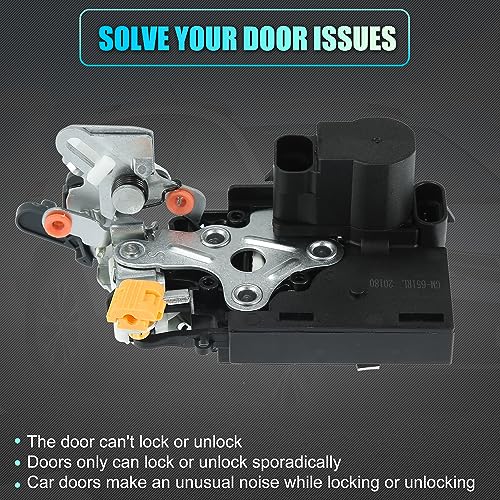 Image of X AUTOHAUX 15110651 Rear Left Side Door Lock Latch Actuator W /o Keyless Entry for Cadillac Escalade for Chevy Silverado for GMC Sierra 15068504