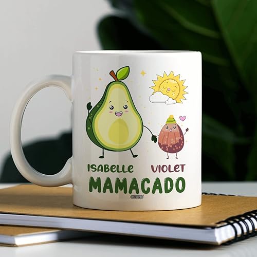Vista 31 de CUBICER Taza de café de cerámica blanca personalizada, diseño de búho, tazas con nombre personalizado, divertidos regalos de cumpleaños para Búho