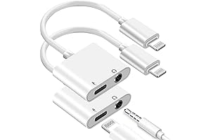iPhone X Lightning Splitter - Audio and Charging Adapter for Calls, Music, and Movies
