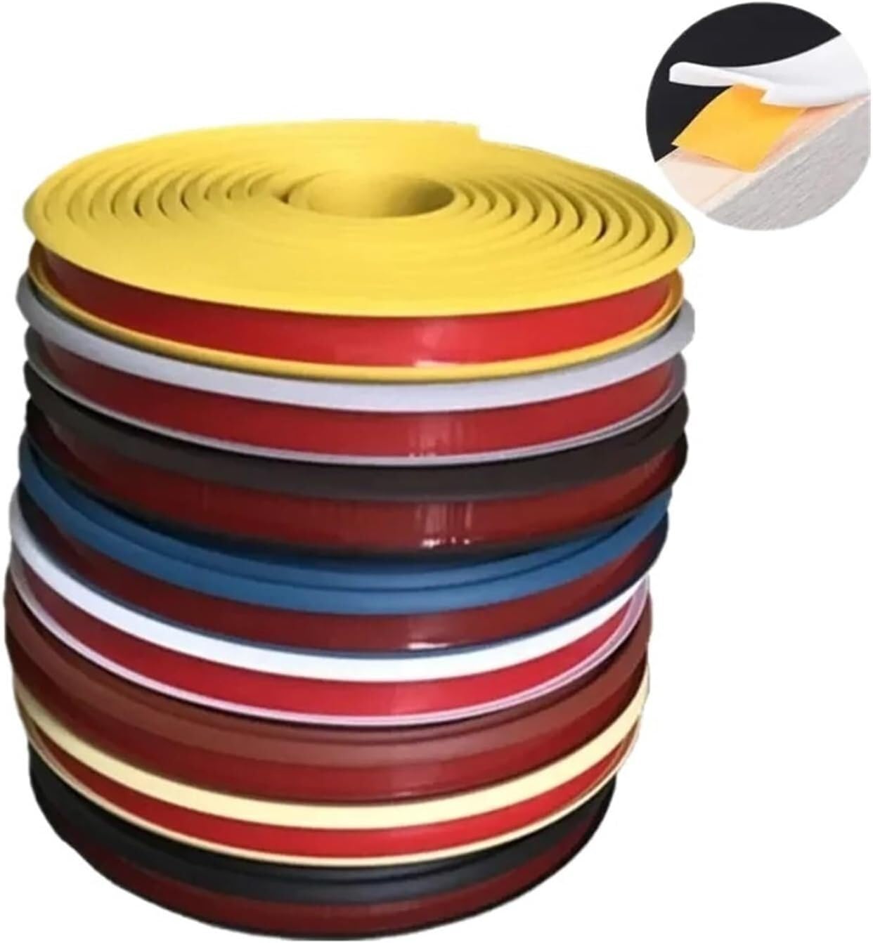 PVC-Klebeband for Kanten, 1 m, Dichtungsstreifen for Schrank, Tisch, Eckenschutz, Möbel, Furnier, Dekoration | Blue,18 mm
