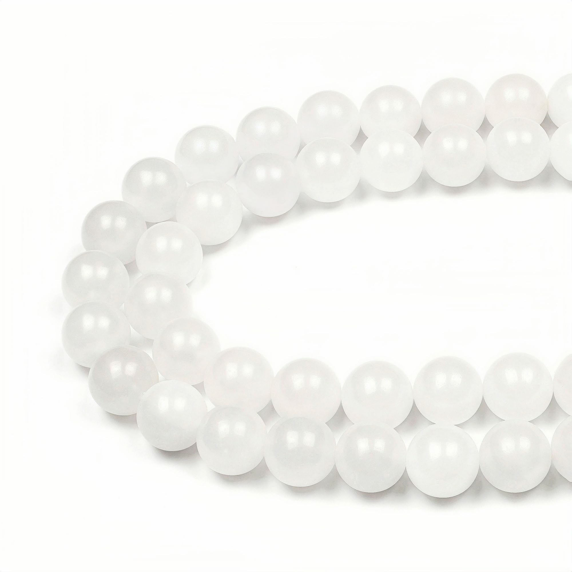 MJDCB 8mm 43 piezas Cuentas de Piedra Sangre Redondas Sueltas Piedras Semipreciosas Naturales para Hacer Joyas Pulseras Collares — view 46