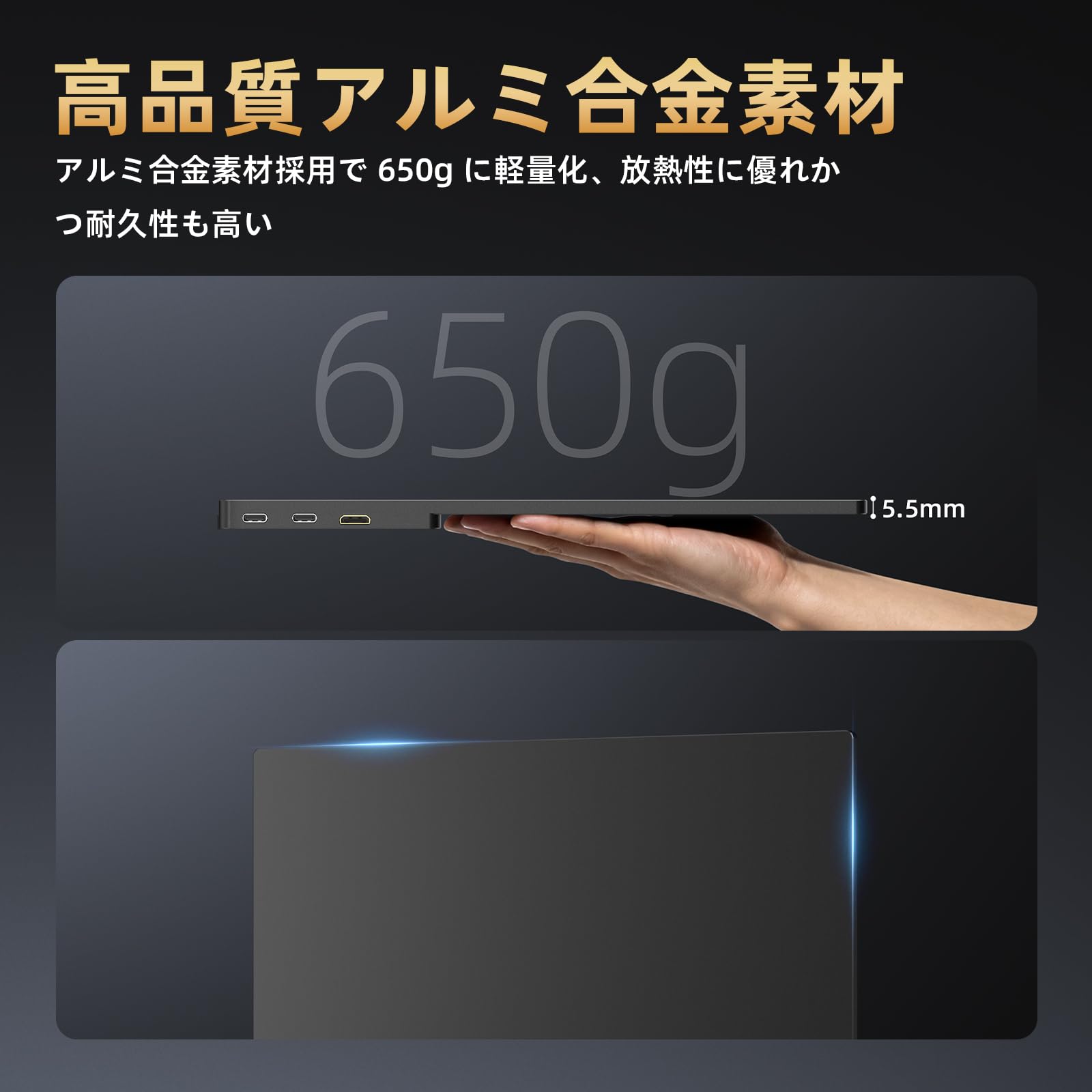 Amazon.co.jp: BETTDOW モバイルモニター 16インチ 2.5K モバイル
