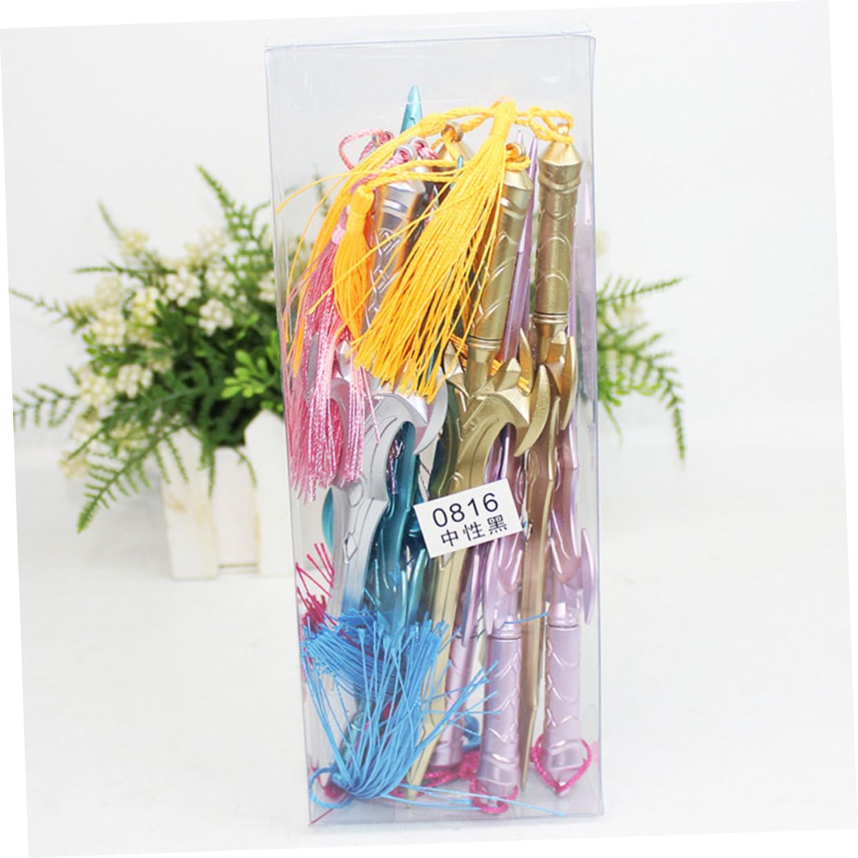 3 Set Penne Gel Creative Con Ciondolo Frange Per Scrittura Ufficio E Scuola Design Accattivante E Facili Trasportare Per Regali 12 Pezzi*3