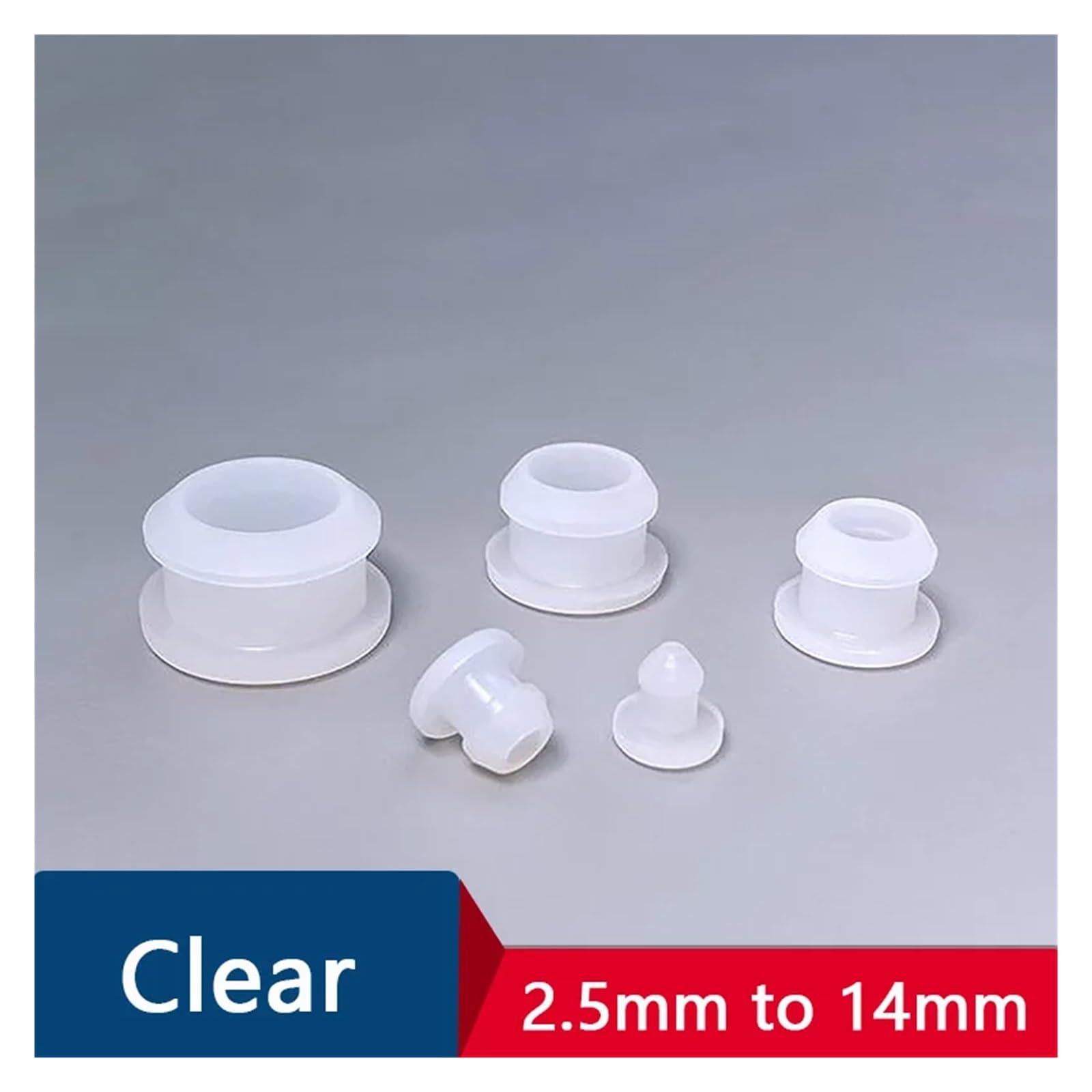 White / Black Snap-on Hole Plugs Silicone Rubber Blanking End Caps Pipe Tube Inserts Seal Stopper 9. I.1102691098